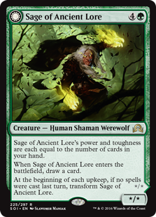 Sage of Ancient Lore / Werewolf of Ancient Hunger