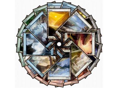 Battle for Zendikar Full Art Basic Lands set
