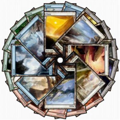 Battle for Zendikar Full Art Basic Lands set