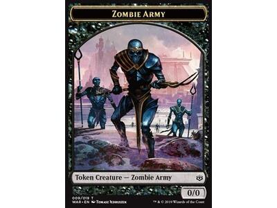 Zombie Army Token (Black 0/0) version 2