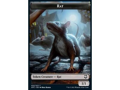Rat Token (B 1/1) // Zombie Token (B 2/2)