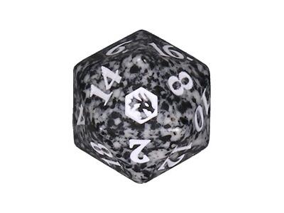 D&D d20 Ζάρι - ΜΑΥΡΟ