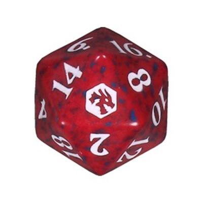 D&D d20 Ζάρι - ΚΟΚΚΙΝΟ