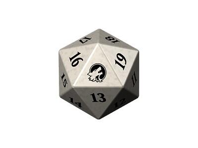 Innistrad Midnight Hunt d20 ζάρι ΑΣΠΡΟ