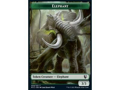 Elephant Token (G 3/3) // Spirit Token (W 1/1)