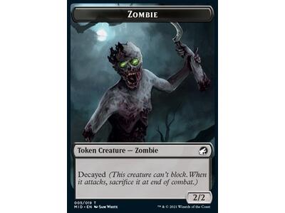 Zombie Token (B 2/2 Decayed) // Zombie Token (B 2/2)