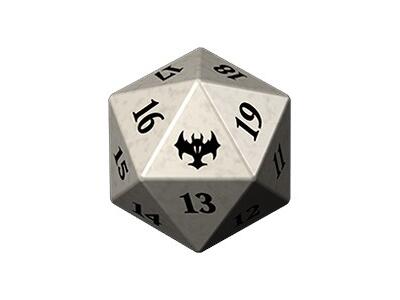 Innistrad Crimson Vow d20 ζάρι ΑΣΠΡΟ