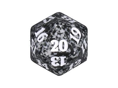 Game Night 2019 d20 ζάρι ΜΑΥΡΟ