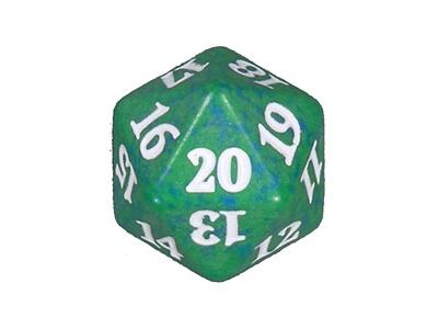 Game Night 2019 d20 ζάρι ΠΡΑΣΙΝΟ