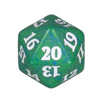 Game Night 2019 d20 ζάρι ΠΡΑΣΙΝΟ
