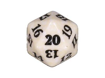 Game Night 2019 d20 ζάρι ΑΣΠΡΟ
