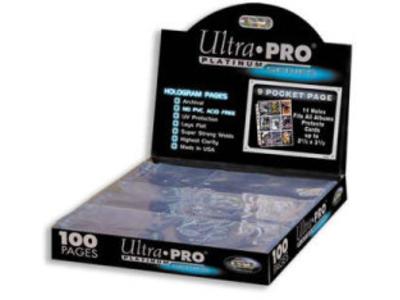 100 Ultra Pro PLATINUM Nine Pocket Pages