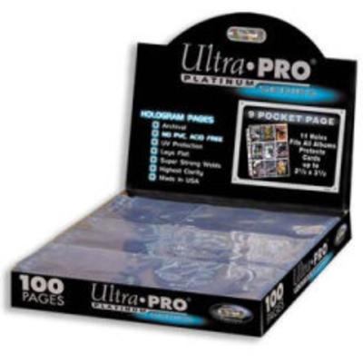 100 Ultra Pro PLATINUM Nine Pocket Pages
