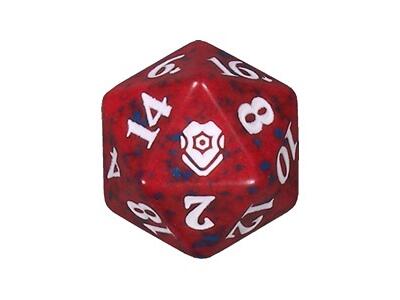CL BALDUR'S GATE d20 ζάρι ΚΟΚΚΙΝΟ