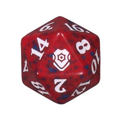 CL BALDUR'S GATE d20 ζάρι ΚΟΚΚΙΝΟ