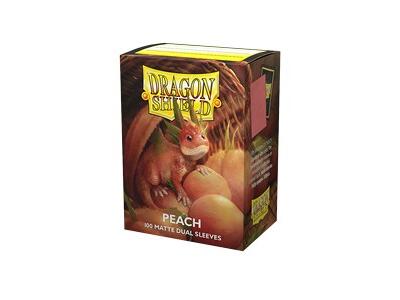 100 Dragon Shield "PEACH" Matte Dual Sleeves