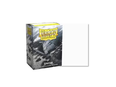 100 Dragon Shield "SNOW " Matte Dual Sleeves