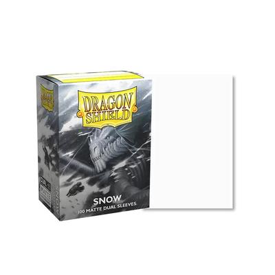 100 Dragon Shield "SNOW " Matte Dual Sleeves