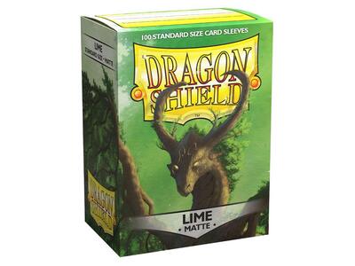 100 Dragon Shield "LIME " Matte Sleeves