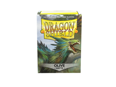 100 Dragon Shield "OLIVE " Matte Sleeves