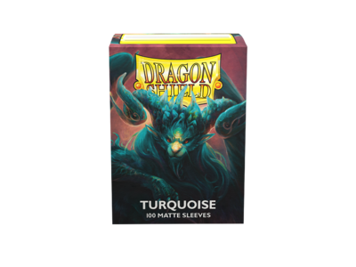 100 Dragon Shield "TURQUOISE " Matte Sleeves