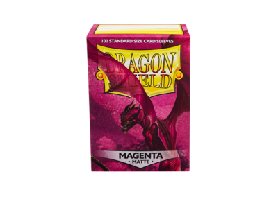 100 Dragon Shield "MAgenta " Matte Sleeves