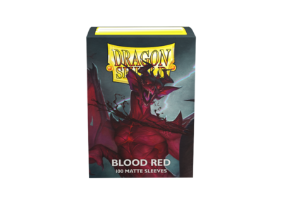 100 Dragon Shield "BLOOD RED " Matte Sleeves