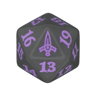 MURDERS AT KARLOV MANOR d20 DICE PURPLE
