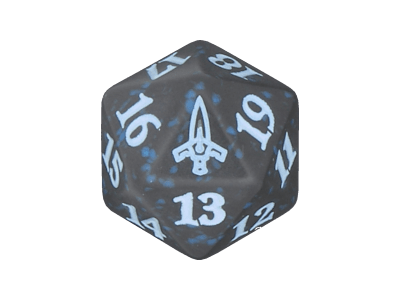 MURDERS AT KARLOV MANOR d20 DICE BLUE
