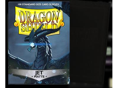 100 Dragon Shield "JET " Matte STANDARD Sleeves