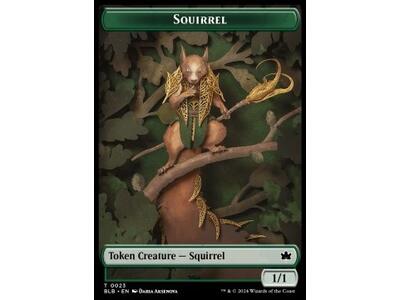 Squirrel Token (Green 1/1)