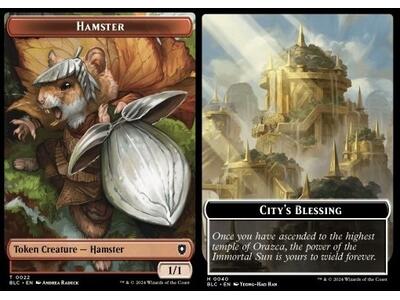 Hamster Token (R 1/1) // City's Blessing