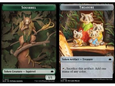 Squirrel Token (G 1/1) // Treasure Token