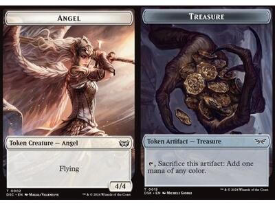 Angel Token (W 4/4) // Treasure Token