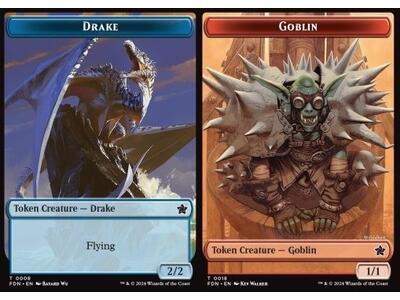 Drake Token (U 2/2) // Goblin Token (R 1/1)