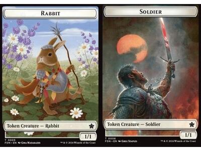 Rabbit Token (W 1/1) // Soldier Token (W 1/1)