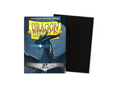 100 Dragon Shield "JET Matte " Sleeves