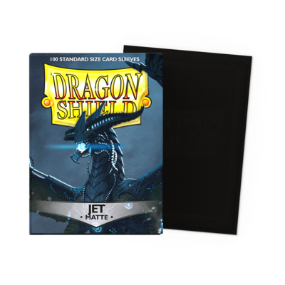 100 Dragon Shield "JET Matte " Sleeves