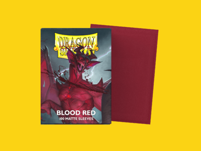100 Dragon Shield "Blood Red Matte " Sleeves