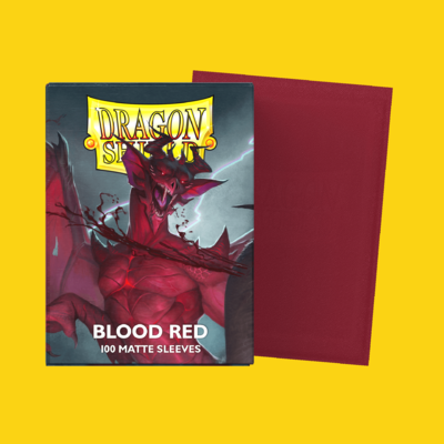 100 Dragon Shield "Blood Red Matte " Sleeves