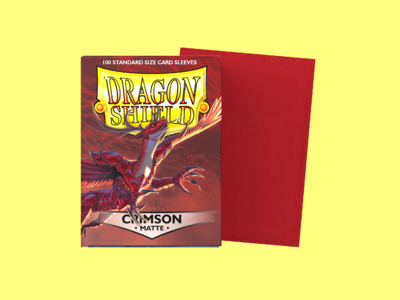 100 Dragon Shield "CRIMSON" Matte Sleeves