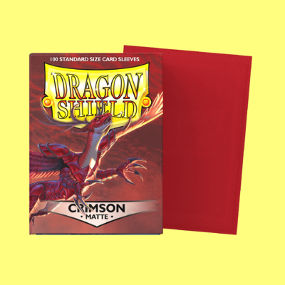 100 Dragon Shield "CRIMSON" Matte Sleeves