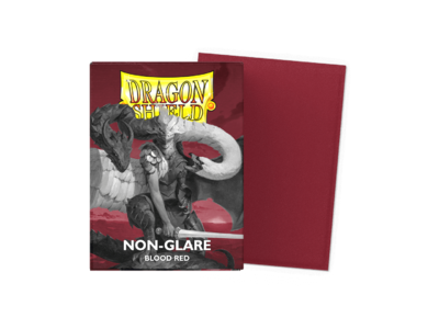 Dragon Shield Non-Glare Matte Blood Red Sleeves
