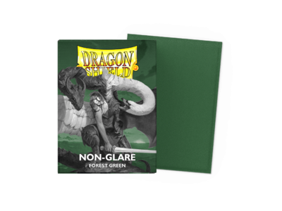 Dragon Shield Non-Glare Matte Forest Green Sleeves