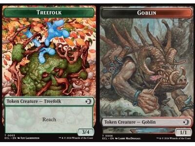 Treefolk Token (G 3/4) // Goblin Token (BR 1/1)