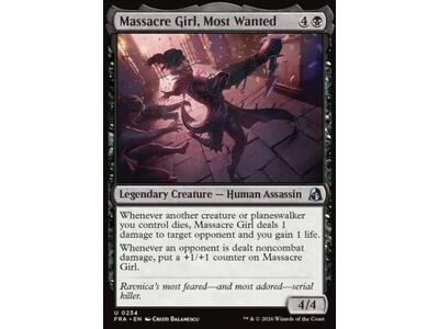 Massacre Girl, Most Wanted