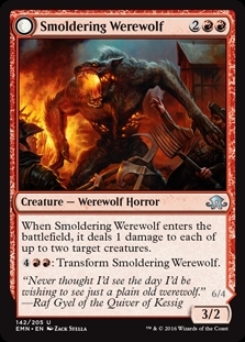 Smoldering Werewolf / Erupting Dreadwolf