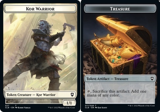 Kor Warrior Token (W 1/1 ) // Treasure Token
