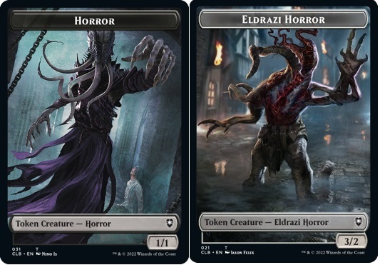 Horror Token (B 1/1 ) //  Eldrazi Horror Token (3/2)