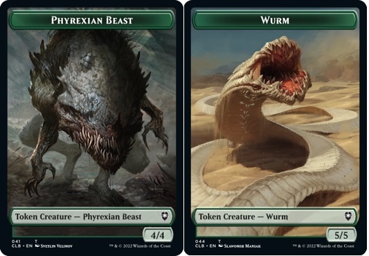 Phyrexian Beast Token (G 4/4) // Wurm Token (G 5/5)